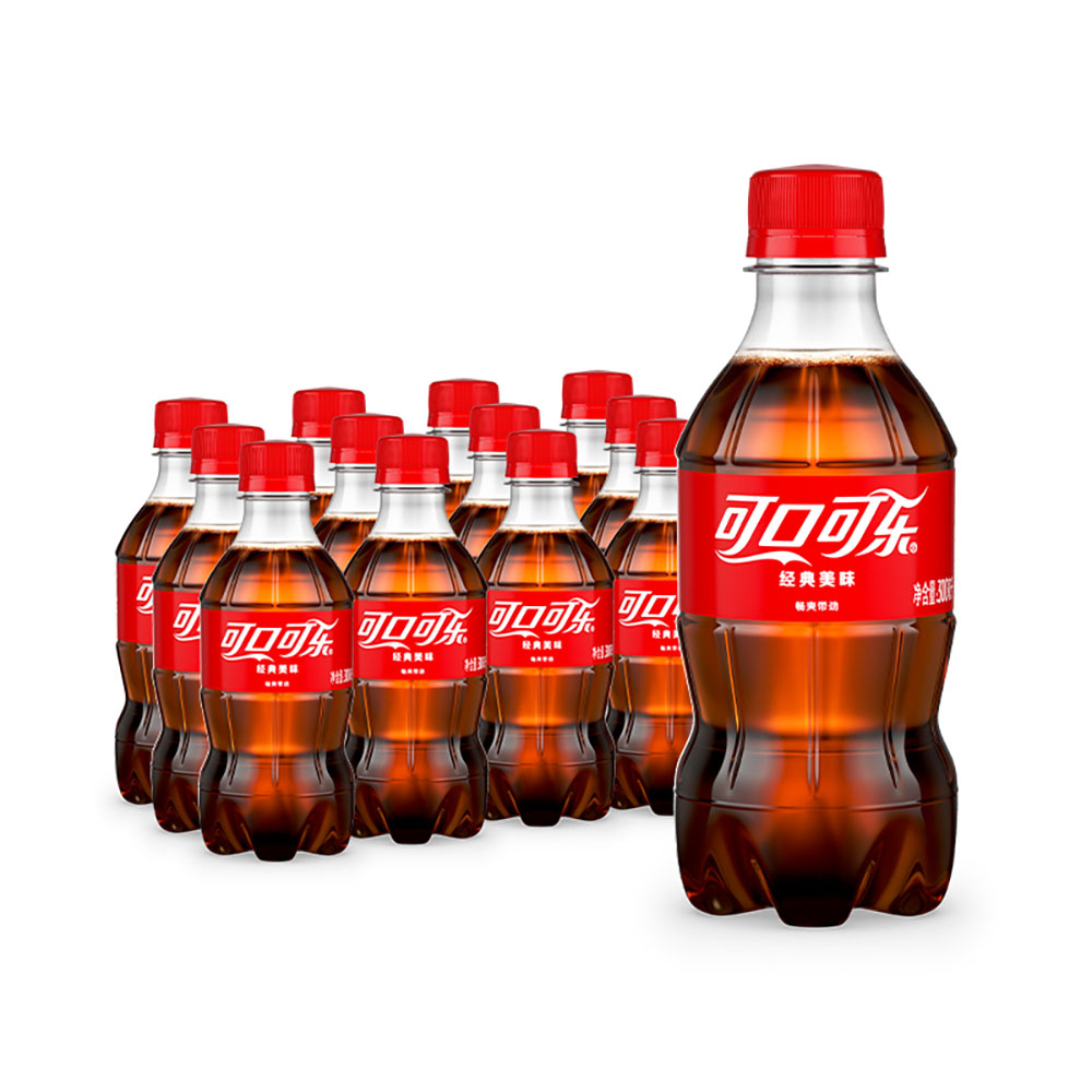 可口可乐雪碧芬达汽水300ml经典罐碳酸饮料夏日饮品300ml*12整箱