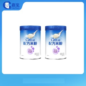 【营养高蛋白】嘉宝配方米粉PHW部分水解蛋白益生菌高铁米粉2罐