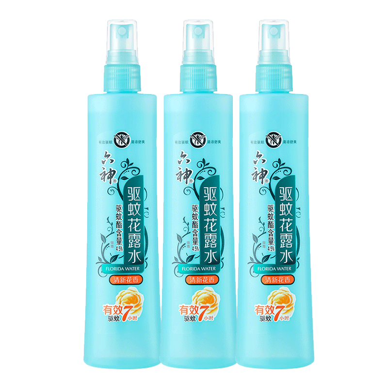 六神 驱蚊喷雾花露水 180ml*3瓶 25.99元