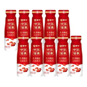 蒙牛低温酸奶0醇211g/阿慕乐210g/红枣枸杞210g*10瓶 dby