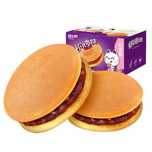 【JD旗舰店】回头客 铜锣烧 红豆味520g*2箱