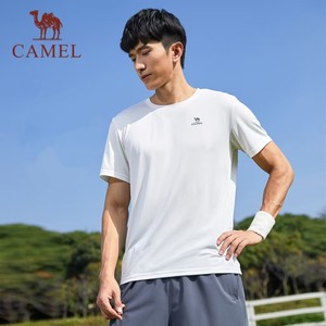 骆驼运动跑步健身篮球休闲速干衣男夏季快干户外登山上衣T恤女