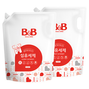 韩国保宁新生婴儿宝宝洗衣液纤维BB洗涤剂2100ml*2洗衣液香草香
