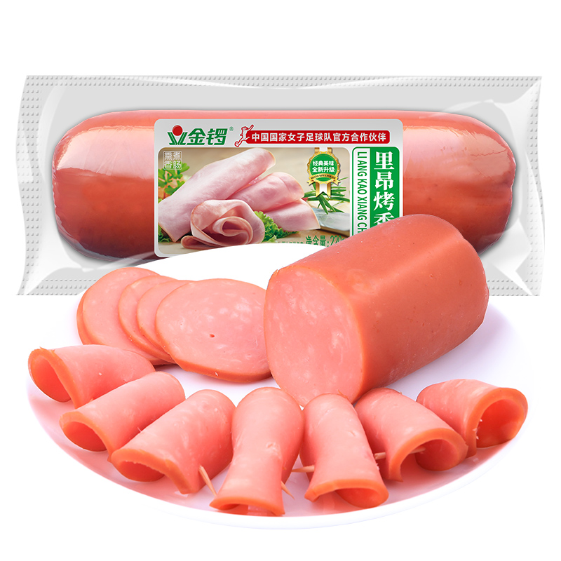 金锣里昂烤香肠火腿肠 配餐切片餐桌美食煎炸下酒菜食材 24.9元