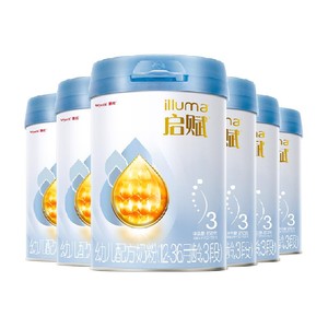 【热卖爆款】惠氏启赋婴儿奶粉蓝钻3段1-3岁850g*6罐HMO+黄金OPO