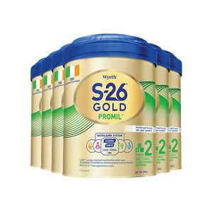 【自营】Wyeth惠氏金装2段奶粉港版婴幼儿牛奶粉新加坡850g*6罐