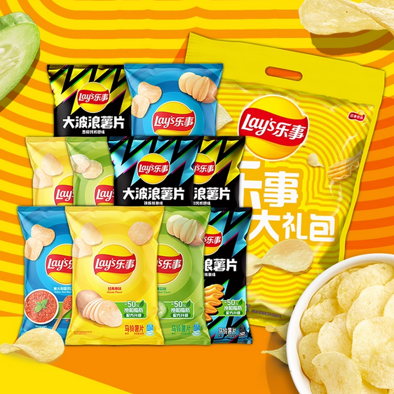 乐事薯片零食礼包内含11袋休闲办公室零食小吃多口味零食大礼包 18.51元
