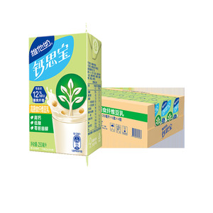 【轻盈小绿盒】维他奶低糖钙思宝高钙高膳食纤维豆乳250ml*24盒整