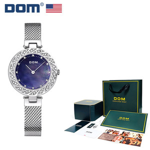 【七夕首选】DOM腕表 潮流腕表时尚贝母石英女表G-1279 H