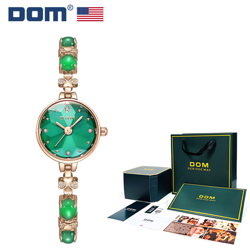 DOM腕表 坚守139道生产工序 轻奢四叶草手链女士手表 G-1566G H 29.99元