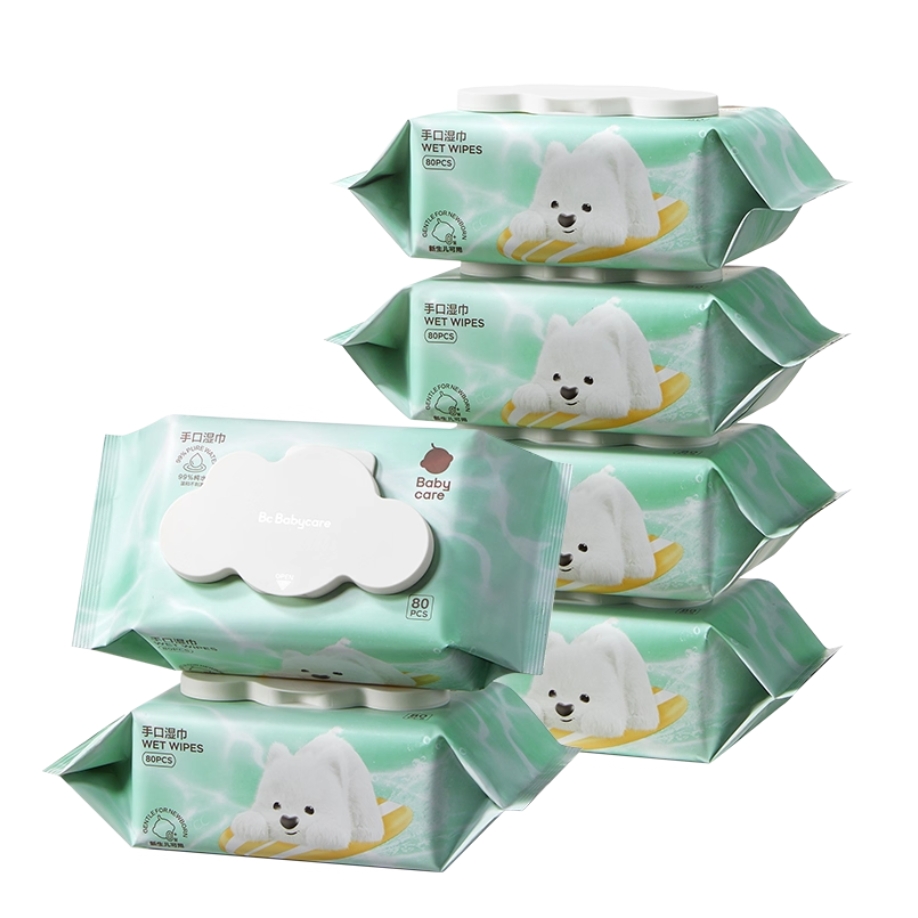 【新品】babycare纯水湿巾西高地手口专用湿纸巾大包家庭实惠装 19.9元