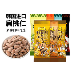 【数量拍6，整单发】HBAF芭蜂原汤姆农场蜂蜜韩国扁桃仁临期1袋装