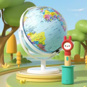 火火兔点读地球仪正版AR夜灯儿童地理启蒙点读笔幼儿男孩点读地图