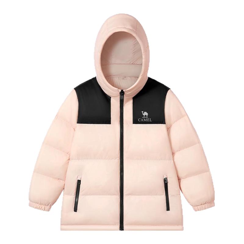 骆驼儿童羽绒服小战甲2025新款冬女童保暖加厚面包服连帽男童外套 329元