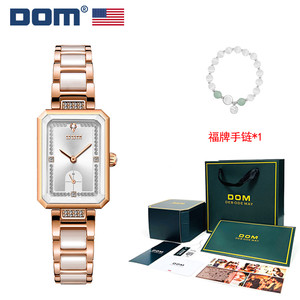 【七夕首选】DOM腕表 轻奢时尚陶瓷款防水石英女士手表G-8601 HL