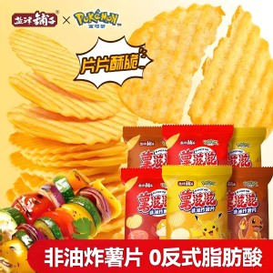 【宝可梦联名】盐津铺子 非油炸薯片6包