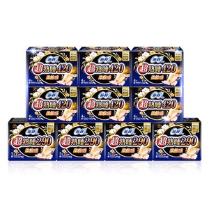 【新国标】苏菲超熟睡柔棉感夜用超长卫生巾量大防漏420+290组合