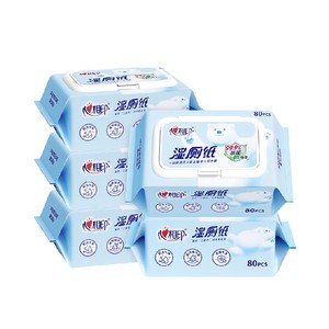 【下拉商详享补贴】心相印云熊湿厕纸80片5包湿手纸新老包装随机