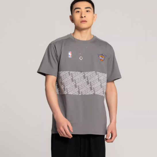 NBA官方勇士湖人公牛篮网太阳球队款男女新款运动健身户外短袖T恤 79元