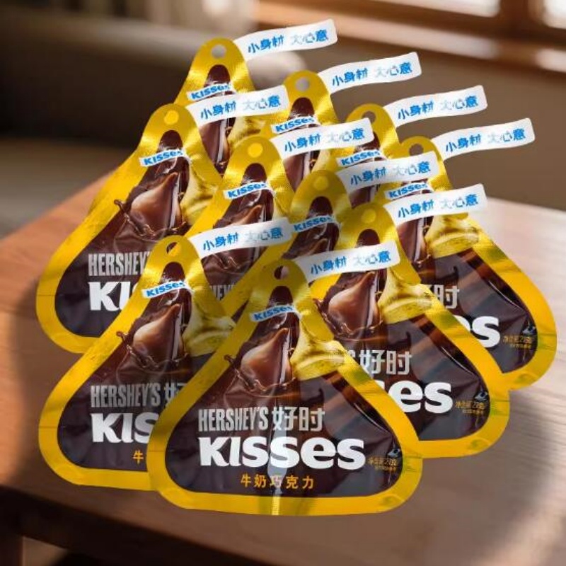 好时巧克力kisses 牛奶巧克力黑榛仁黑巧克力休闲零食巧克力b 39.9元