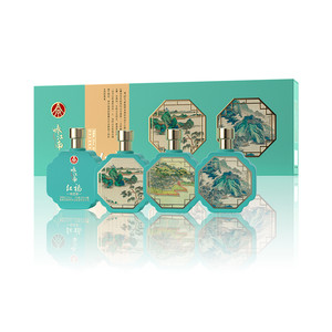 五粮液仙林生态酿酒红福咏江南52度宴请送礼酒250ml*4瓶
