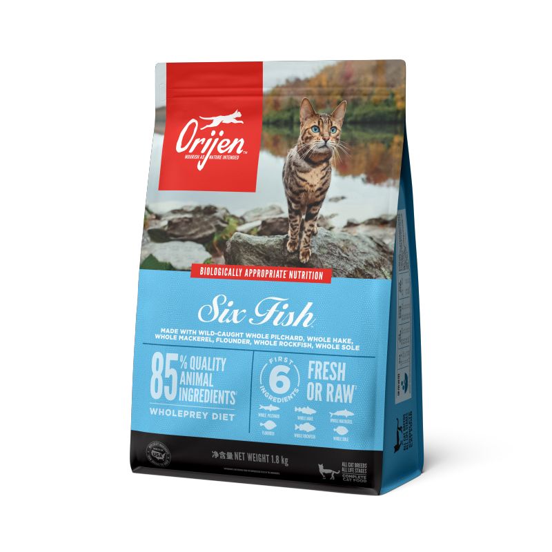 Orijen渴望猫粮 成猫幼猫六种鱼猫粮1.8kg 全价进口高蛋白鱼肉 330元