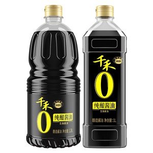 抢补贴千禾零添加纯酿酱油酿造生抽凉拌增鲜调料炒菜头道黄豆原酿