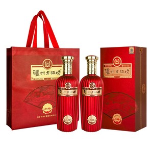 泸州老窖老酒坊红耀52度500ml*2瓶礼盒装 浓香型白酒【春节送礼】