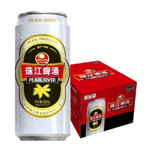 珠江啤酒12度高麦汁浓度经典老珠江整箱黄啤酒水国产啤