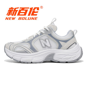 NEW BOLUNE/新百伦厚底老爹鞋男女款网鞋秋季透气网面运动休闲鞋