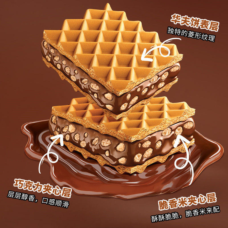 Tango探戈咔咔脆印尼进口威化饼干夹心饼干休闲零食152g 13.8元