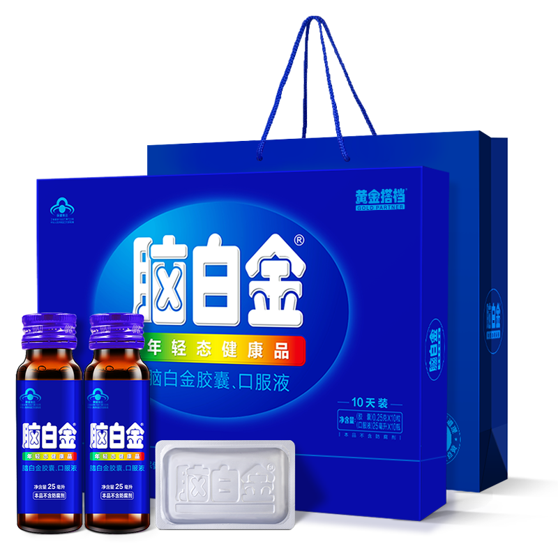 脑白金官方旗舰店中老年改善睡眠老人褪黑素口服液胶囊保健品礼盒 88元