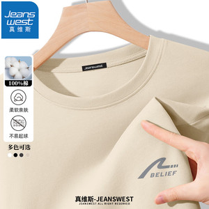 真维斯（JEANSWEST）重磅纯棉长袖T恤
