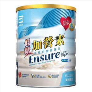 雅培ensure港版低糖加营素进口成人中老年高钙奶粉营养粉850g官方