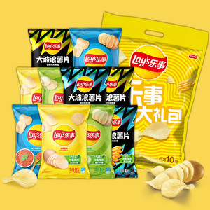 乐事薯片零食礼包400g休闲小吃办公室零食解馋宿舍零食大礼包B