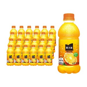 田嘉瑞同款美汁源果汁果味饮料果粒橙橙汁300ml*12瓶*2箱可口可乐