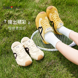 三福女板鞋夏季美式复古翘头休闲撞色拼接德训鞋女鞋842883