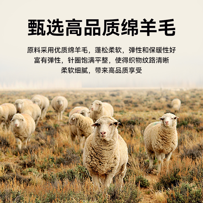红豆春秋羊毛衫新款男士休闲长袖T恤圆领卫衣宽松百搭打底衫男装 59元