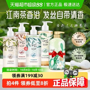 澳宝馥蕴茶香洗发水控油蓬松洁净去屑香氛持久留香洗发露家庭装