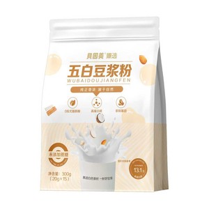 贝因美五白豆浆粉五谷糯米薏米杏仁杂粮营养早餐代餐即食冲饮正品