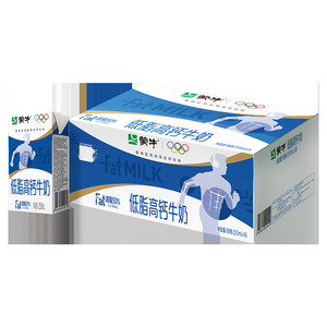 【百补专属】蒙牛低脂高钙牛奶250mL*16盒 轻负担高营养 包装随机