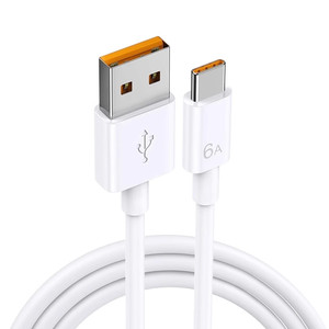 HXJN适用type-c数据线6A超级快充安卓手机tpyec充电线p40mate50安卓nova7/8新款快充手机闪充电器安卓