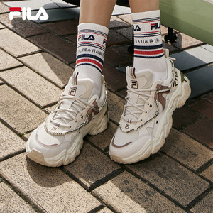 FILA 斐乐官方女鞋老爹鞋运动鞋秋季猫爪鞋5代休闲鞋厚底鞋子男鞋