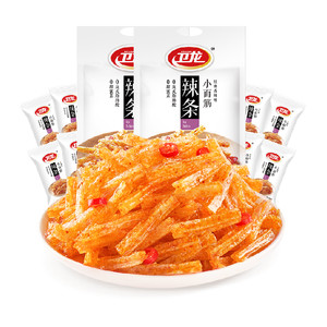 卫龙辣条豆干小面筋282g*2网红休闲小吃零食品麻香辣味儿时素肉
