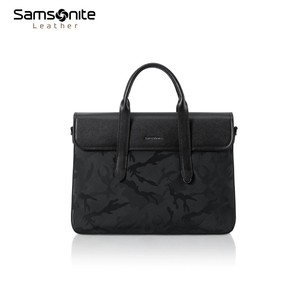 Samsonite新秀丽公文包男新款商务翻盖手提包大容量出行斜挎包TK9