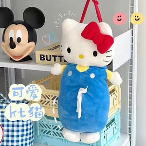 猫纸巾盒 凯蒂猫玩偶抽纸盒