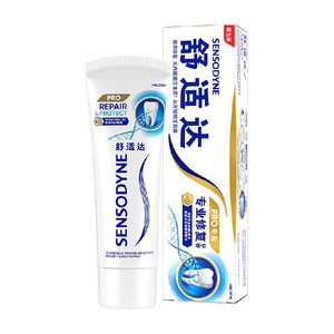 舒适达抗敏感牙膏成人含氟专业修复Novamin技术脱敏去牙渍正