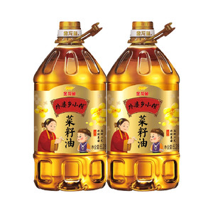 金龙鱼外婆乡小榨菜籽油菜油6.28L*2桶