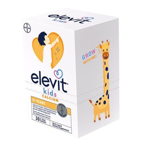 【新品】爱乐维Elevit儿童液体钙学生补钙D3K2柠檬酸钙30条/盒