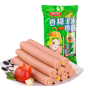 雨润香甜玉米香肠224g/袋休闲零食早餐火腿肠泡面搭档